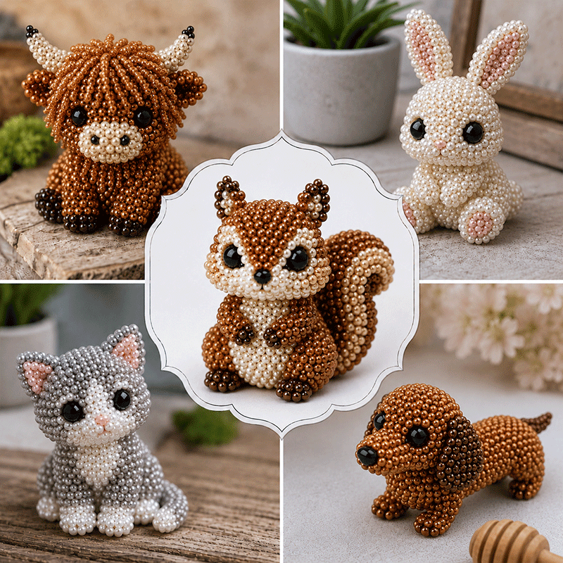 🔥 Last Day Buy 3 Get 1 Free🐾 DIY Animal Beading Kit