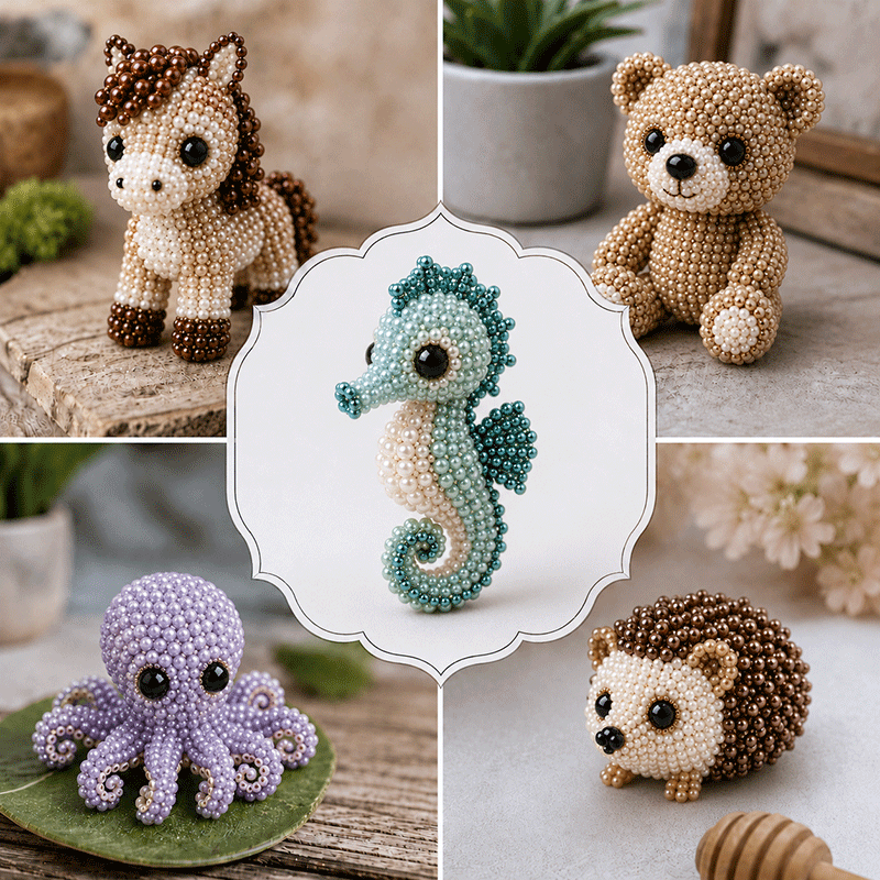 🔥 Last Day Buy 3 Get 1 Free🐾 DIY Animal Beading Kit