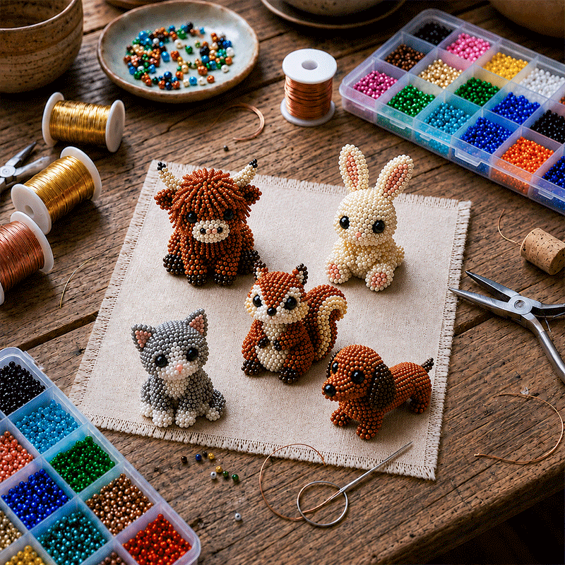 🔥 Last Day Buy 3 Get 1 Free🐾 DIY Animal Beading Kit