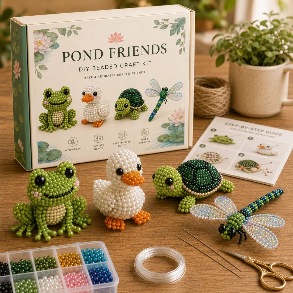 LAST DAY 70% OFF 🧵✨Petite 3D Beaded Animal Craft Kit