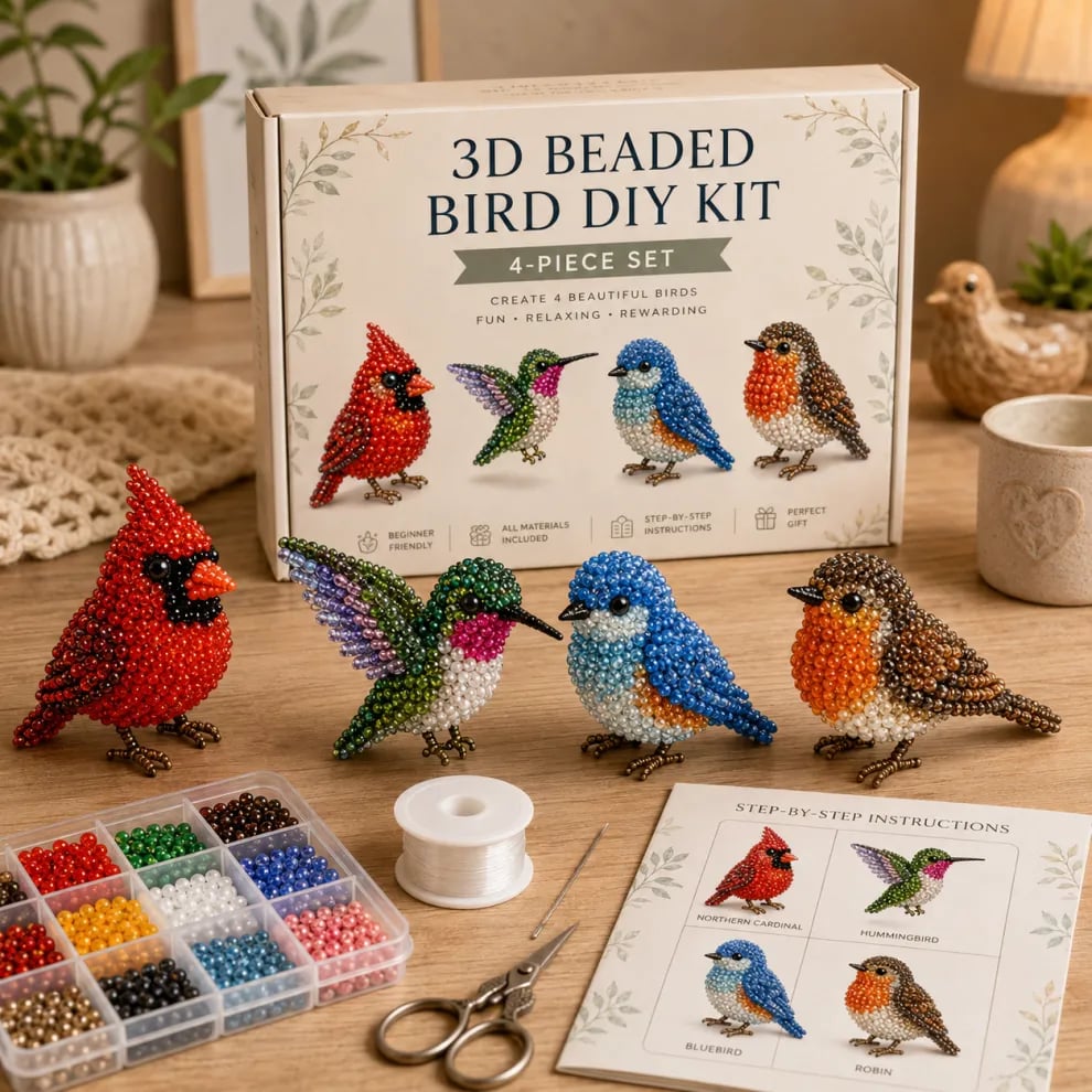 LAST DAY 70% OFF 🧵✨Petite 3D Beaded Animal Craft Kit
